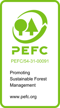 PEFC certified, license PEFC/54-31-00091